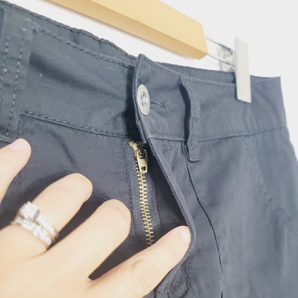 Max Cocos Women's Black 100% Cotton Zipper Pockets Active Performance Skort Sz 4 - Picture 5 of 12